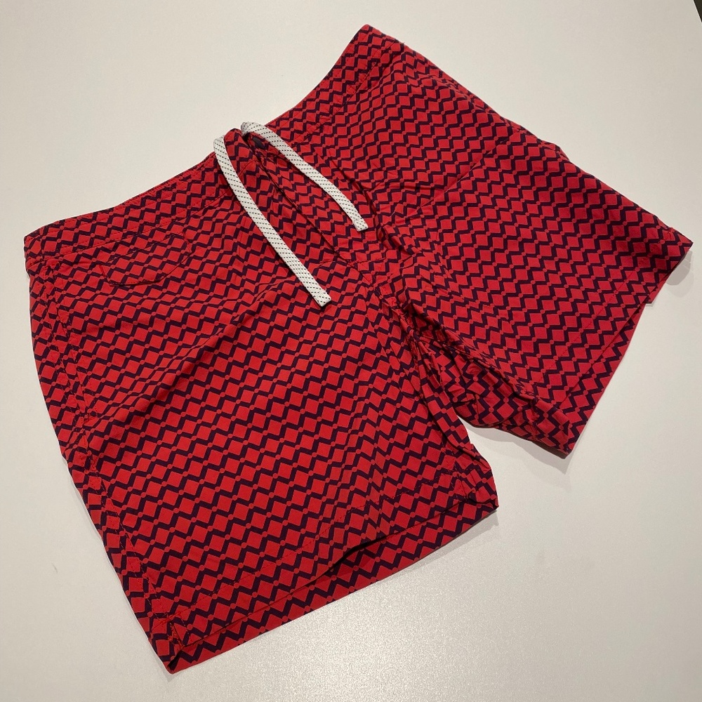New Never worn J. Crew 7" Bathing Suit in Red